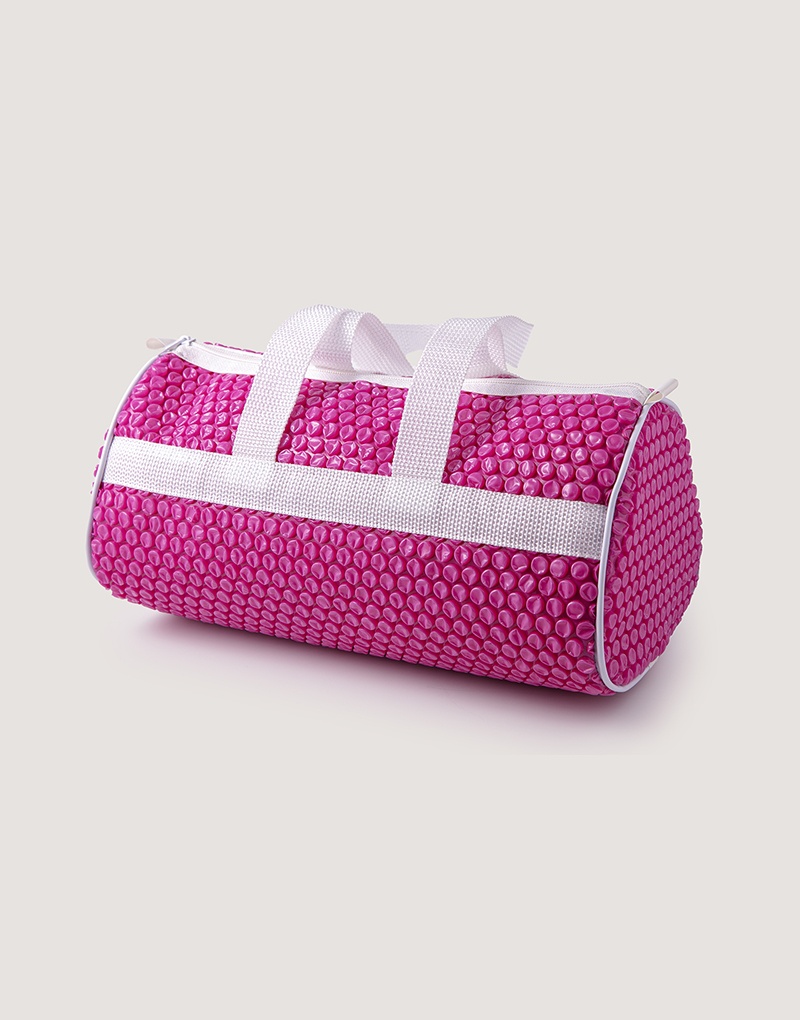 Bolsa Academia Textura Bolha com Ziper